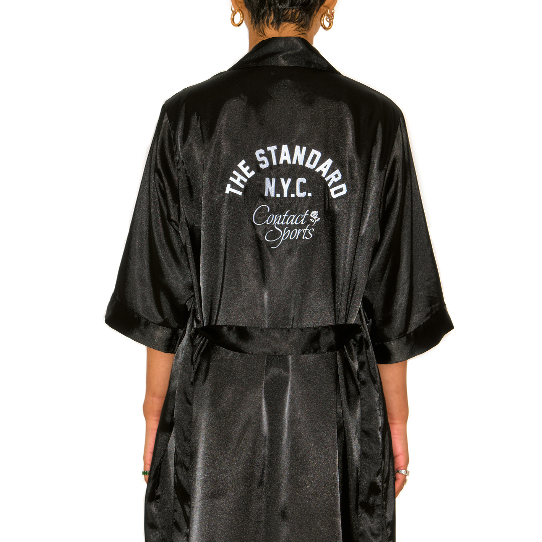 Black Satin Robe - Shop The Standard