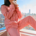 Load image into Gallery viewer, Red Stripe Pajama Pant Set - Shop The Standard
