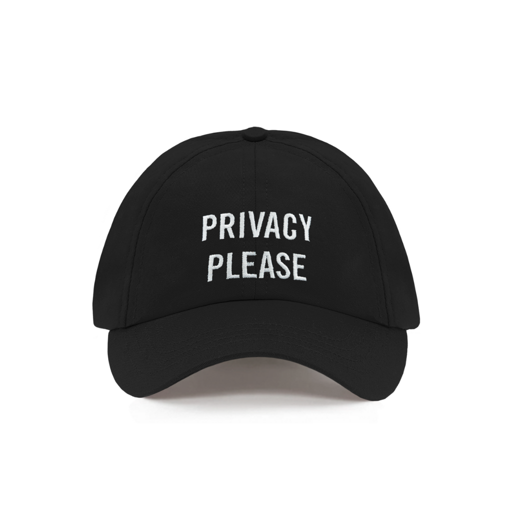 Privacy Please Dad Hat Black - Shop The Standard