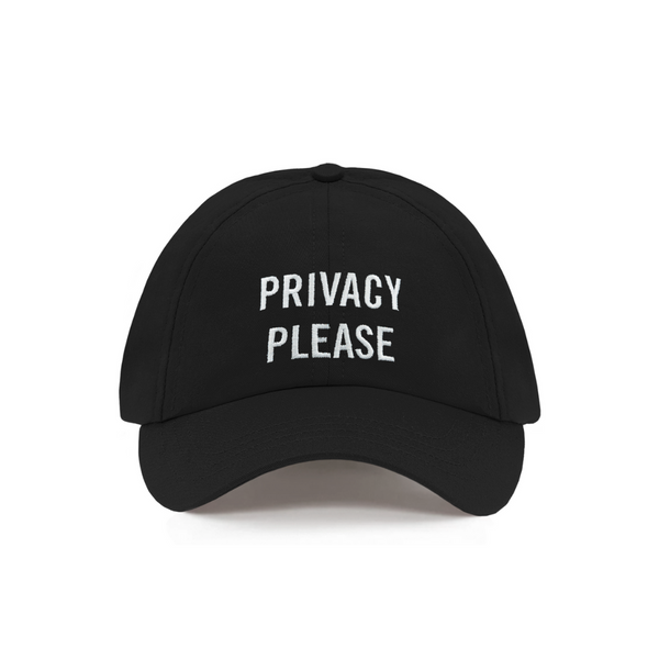 Standard Label Privacy Please Dad Hat Black – Shop The Standard