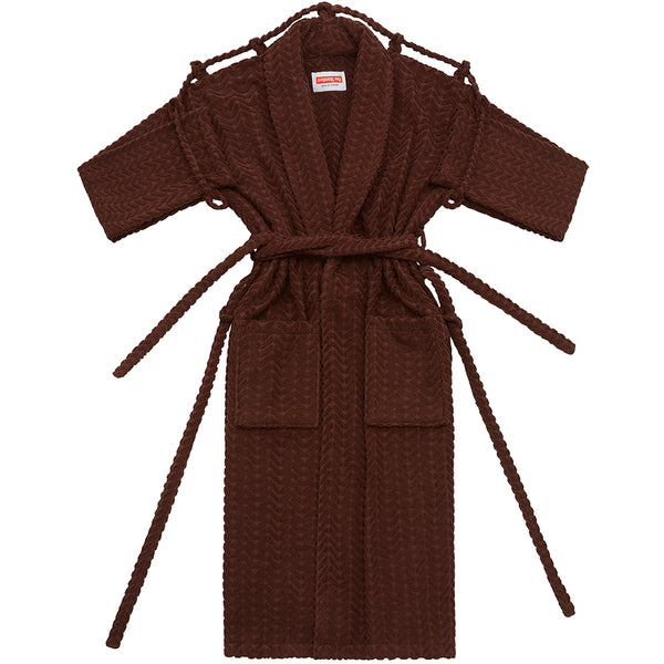 London Robe in Brown Herringbone Shop The Standard London Robe in Brown Herringbone Shop The Standard