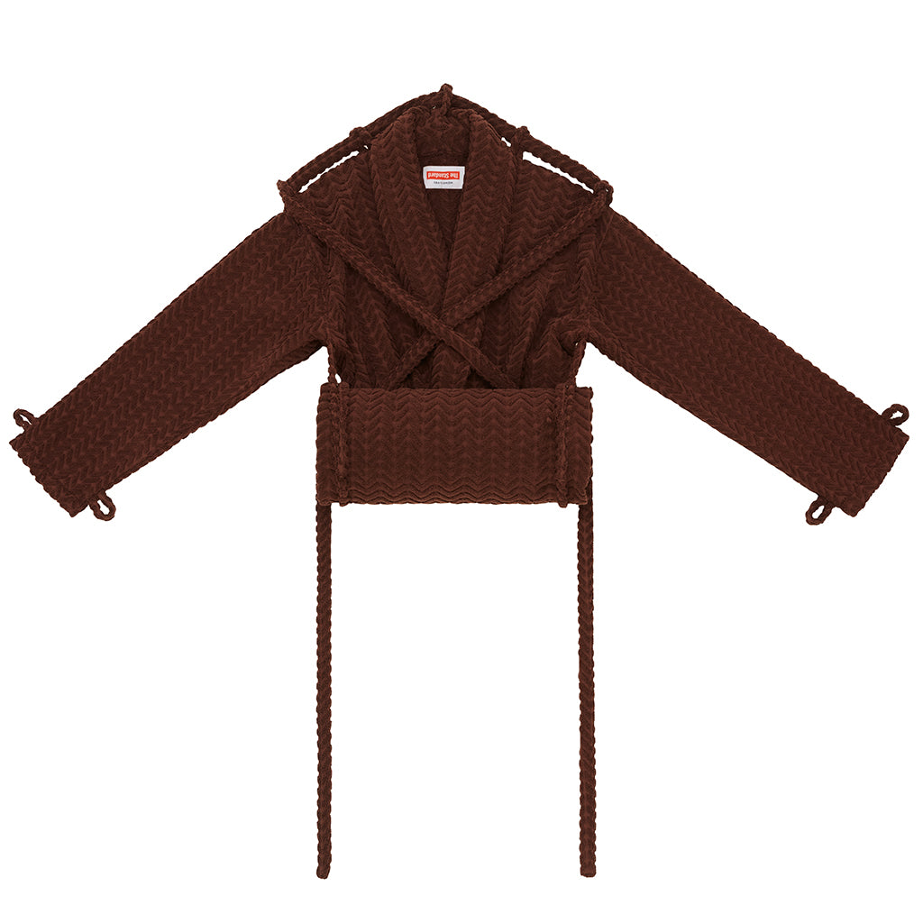 London Robe in Brown Herringbone – Shop The Standard