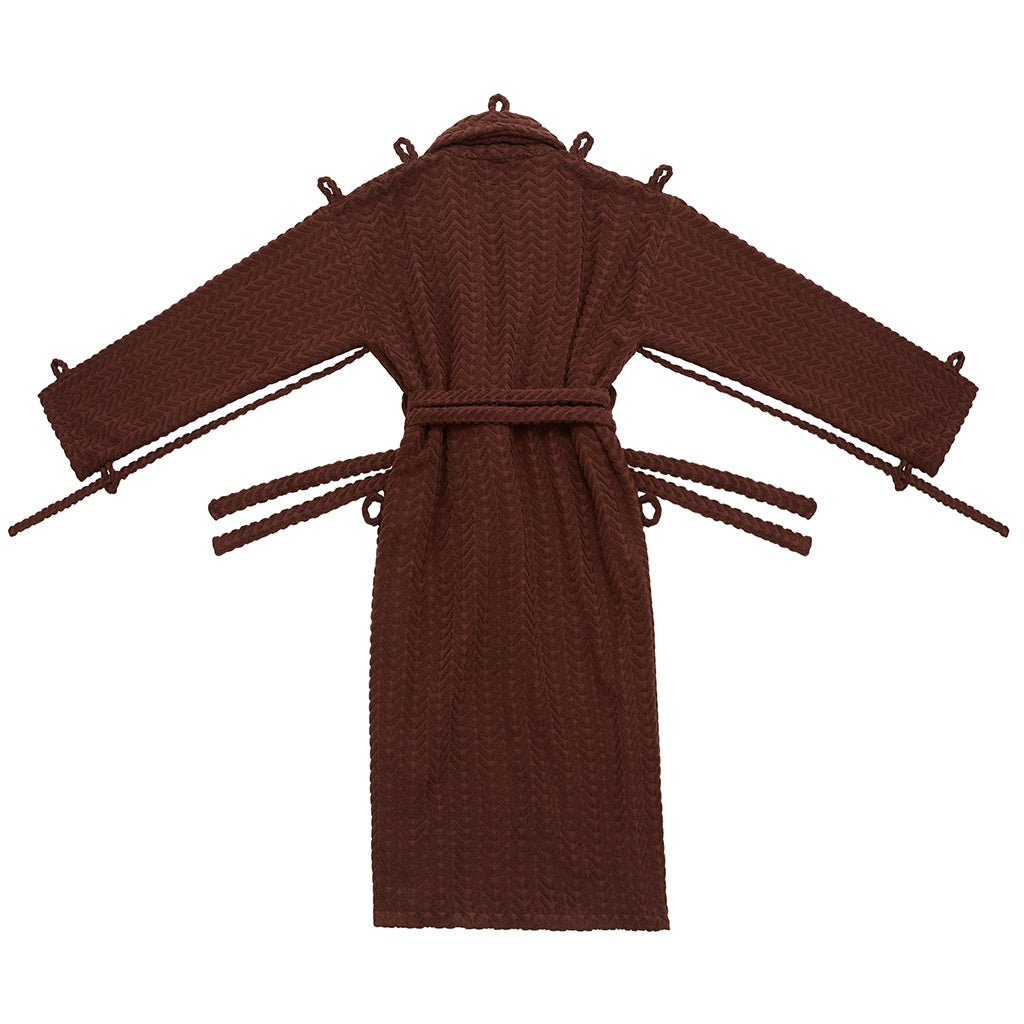 London Robe in Brown Herringbone - Shop The Standard