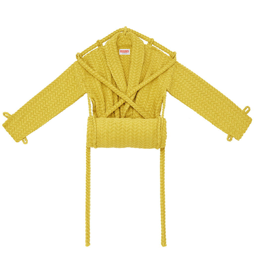 London Robe in Yellow Herringbone – Shop The Standard