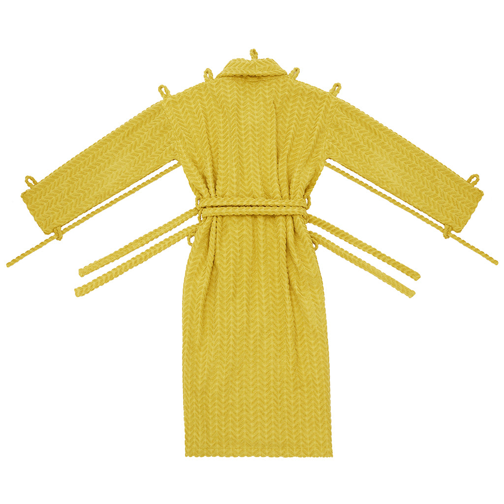 London Robe in Yellow Herringbone – Shop The Standard