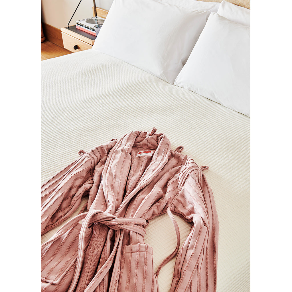 London Robe in Pink Pinstripe - Shop The Standard