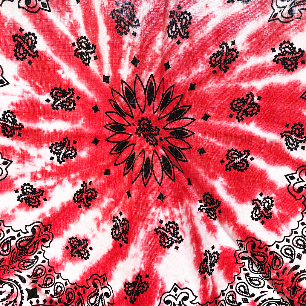 Standard Red Hand Dyed Cotton Bandana - Shop The Standard