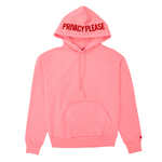 Load image into Gallery viewer, Privacy Please Embroidered Hoodie Pink - Shop The Standard
